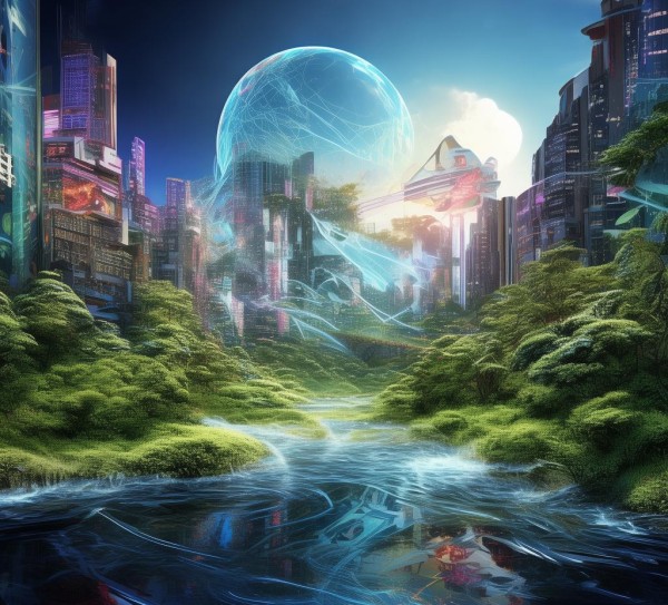 科技与自然的和谐之二，享趣科技动态壁纸