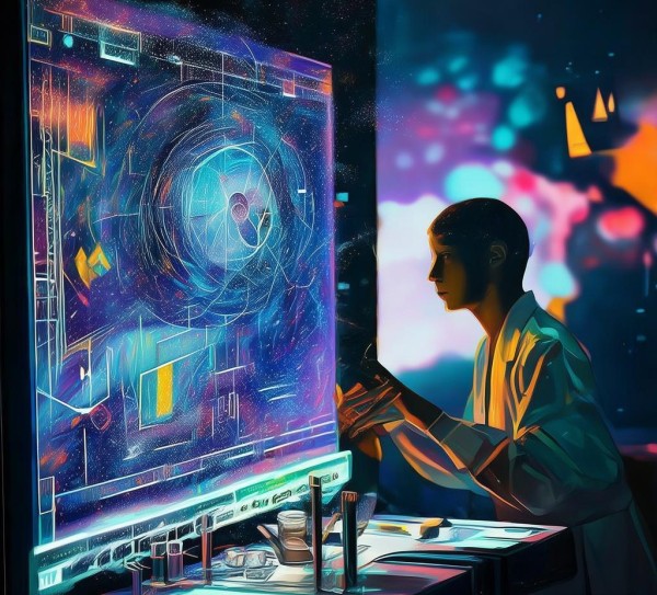 探索生命的奥秘,科学与创新科技绘画艺术 探索生命的奥秘,科学与创新科技绘画艺术
